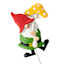 Mushroom Gnome Metal Yard Pick, 18"