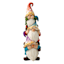 3-Gnomes Stacked Outdoor Garden Statue, 12"