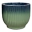 Found & Fable Alex Glazed Blue & Green Outdoor Planter, Medium