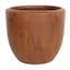 Honeybloom Faux Teak Egg Outdoor Planter, Large
