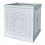 Providence Ella White Square Outdoor Planter, Medium