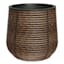 Found & Fable Dark Brown Forest Polywicker Outdoor Planter, Medium
