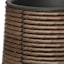 Found & Fable Dark Brown Forest Polywicker Outdoor Planter, Medium