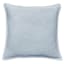 Blue Heathered Whip Stitch Feather Filled Throw Pillow, 18"