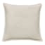 Taupe Heathered Whip Stitch Feather Filled Throw Pillow, 18"