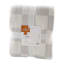Honeybloom Grey Checkered Cozy Knit Throw Blanket, 50x60