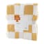 Honeybloom Yellow Checkered Cozy Knit Throw Blanket, 50x60