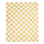 Honeybloom Yellow Checkered Cozy Knit Throw Blanket, 50x60
