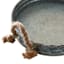 Iron Tray with Rope Handles, 13x2