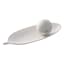 White Leaf Wooden Decorative Tray, 16"