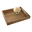 Honeybloom Brown Wooden Decorative Tray, 20x16
