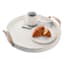 White Round Wooden Decorative Tray, 18"