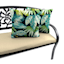 Seneca Navy Blue Square Outdoor Throw Pillow, 16"
