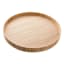 Honeybloom Brown Seagrass Woven Round Tray, 18"