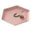 Pink Metal Tray, 8"