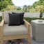 Crosby St. Sorvino Ash Premium Oversized Square Outdoor Throw Pillow, 20""