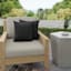 Crosby St. Sorvino Ash Premium Square Outdoor Throw Pillow, 16"