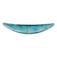 Blue Metal Oval Boat Tray with Mosaic Tile, 23x8