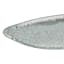 Metal Boat Tray with Crackled Mirror Glass, 23x8