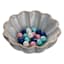 Honeybloom White Ceramic Flower Trinket Bowl, 4x2