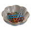 White Ceramic Flower Trinket Bowl, 4x2