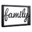 Honeybloom Framed Family Cutout Block Sign, 12x8