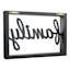 Honeybloom Framed Family Cutout Block Sign, 12x8