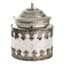 Silver Antique Mercury Glass Jar, 7"