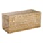 Gold Punched Metal Decorative Box, 14x6
