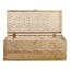 Gold Punched Metal Decorative Box, 14x6