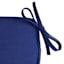 Navy Blue Canvas Gusseted Outdoor Bench Cushion