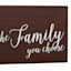 Friends Are The Family You Choose Block Sign, 10x4
