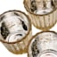 12-Pack Faceted Gold Votive Holders