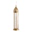 Brass & Silver Punch Lantern, 18"