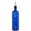 Embossed Blue Glass Oil & Vinegar Bottle