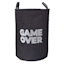 Kids Black Game Over Laundry Hamper, Large