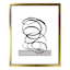 Gold Floating Wall Frame, 16x20