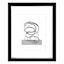 Black Double Mat Wide Wall Frame, 16x20