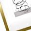 Gold Double Mat Wide Wall Frame, 16x20