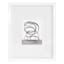 White Double Mat Wide Wall Frame, 16x20