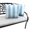 Ty Pennington Blue Textured Ombre Square Outdoor Throw Pillow, 16"