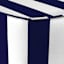 Navy Awning Striped Outdoor Pouf, 20"
