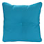 Turquoise Canvas Outdoor Tufted Back Cushion