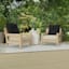 Crosby St. Sorvino Ash Premium Outdoor Tufted Back Cushion
