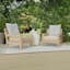 Tahiti Silver Outdoor Tufted Back Cushion