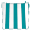 Turquoise Awning Stripe Outdoor Deep Seat Cushion