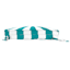 Turquoise Awning Stripe Outdoor Deep Seat Cushion