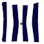 Providence Navy Blue Awning Stripe Tufted Outdoor Back Cushion
