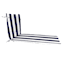 Providence Navy Blue Awning Stripe Outdoor Chaise Lounge Cushion