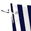 Providence Navy Blue Awning Stripe Outdoor Chaise Lounge Cushion